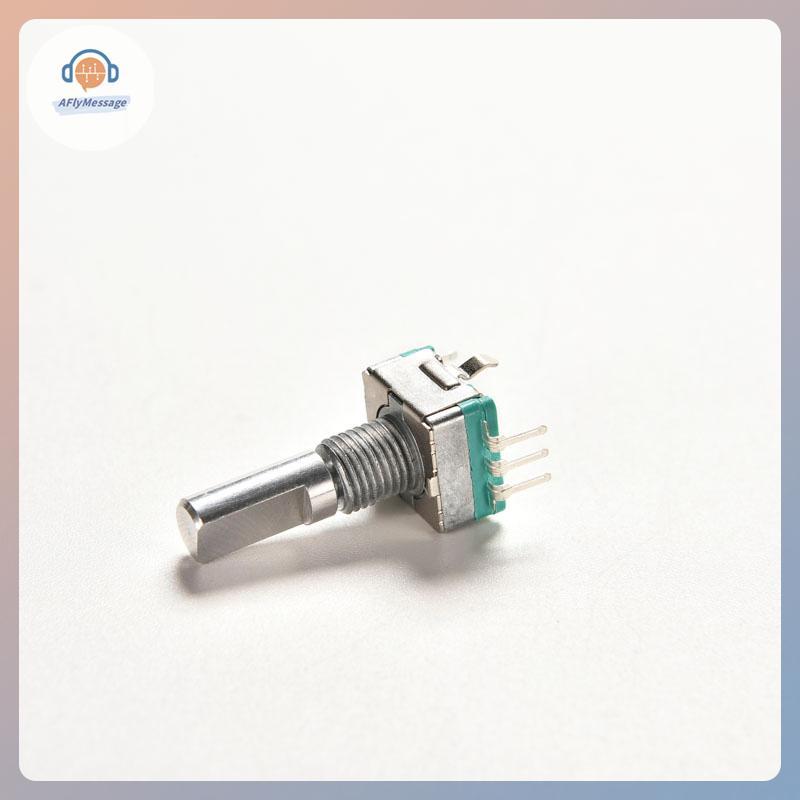 AFl 1PCS Rotary encoder พร้อมสวิตช์ EC11 เสียงดิจิตอล potentiometer handle 20 มม.TH