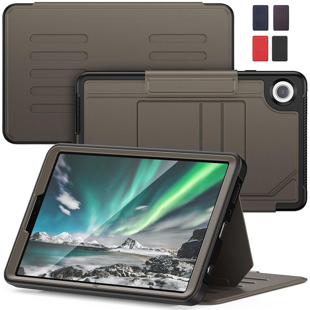 SAMSUNG Strong Magnetic Absorbing Multi-มุมช่องใส่การ์ดกันกระแทกหนังสําหรับSamsung Galaxy Tab A11 Plus Case 11 นิ้ว 2025,Tab A11 8.7,Tab A9 Plus Case, A9 Case