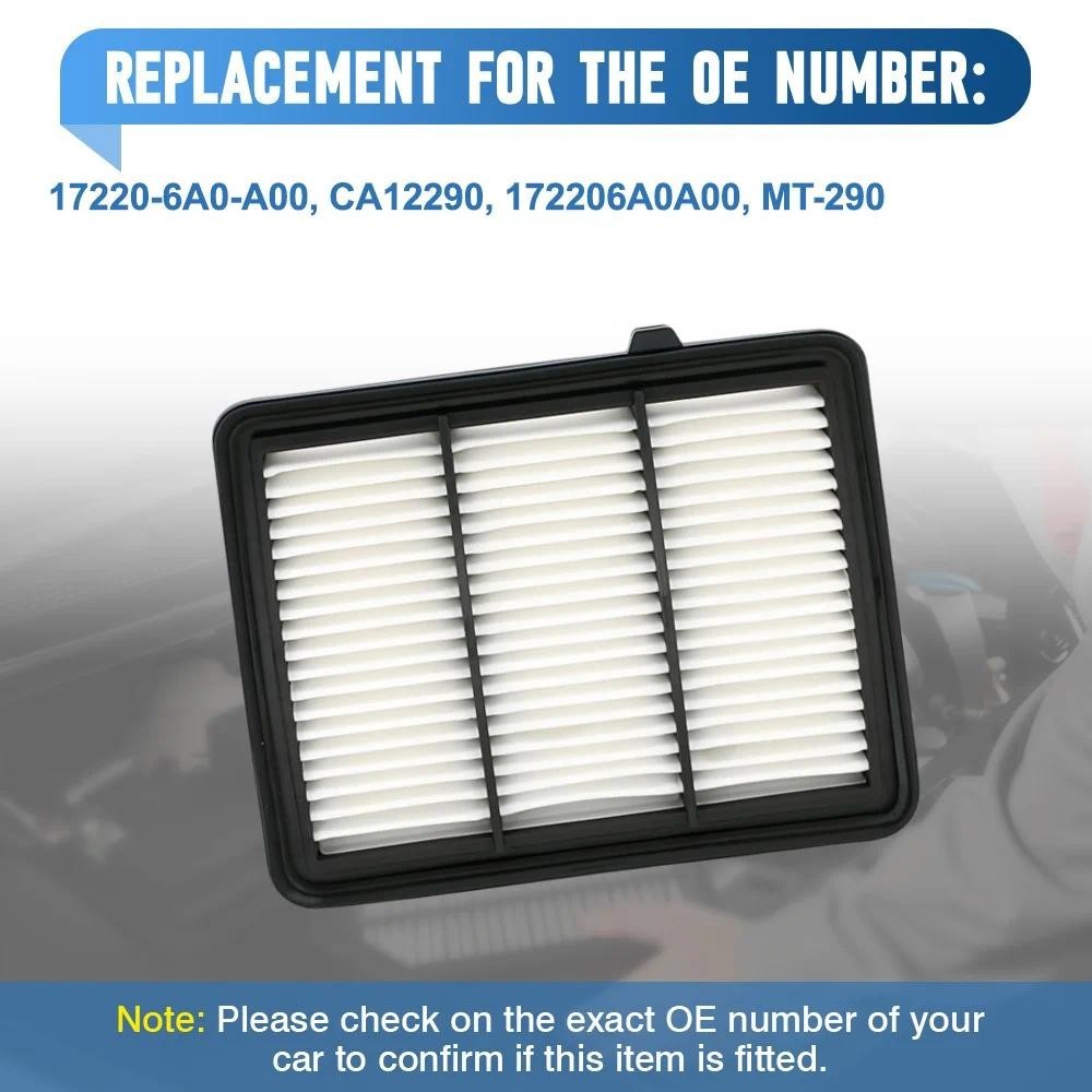17220-6A0-A00 รถเครื่องยนต์กรองอากาศสําหรับ Honda Accord L4 1.5L 2018-2021 CA12290 172206A0A00 MT-29