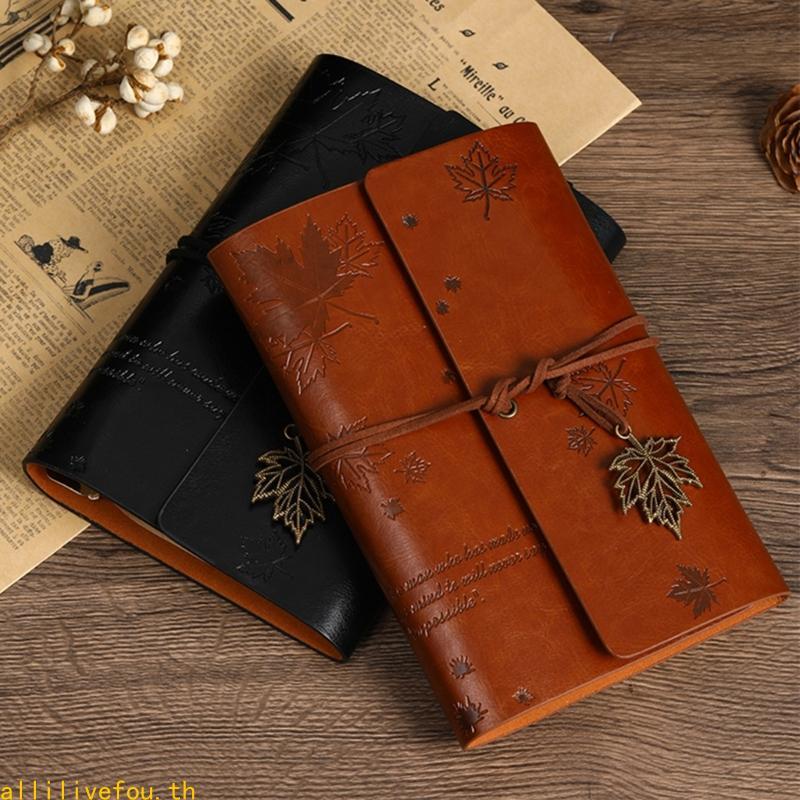 LIVE A 6 Maple Leaf Notebook Retro Notebook Travel Notebook Leather Journal Notebook