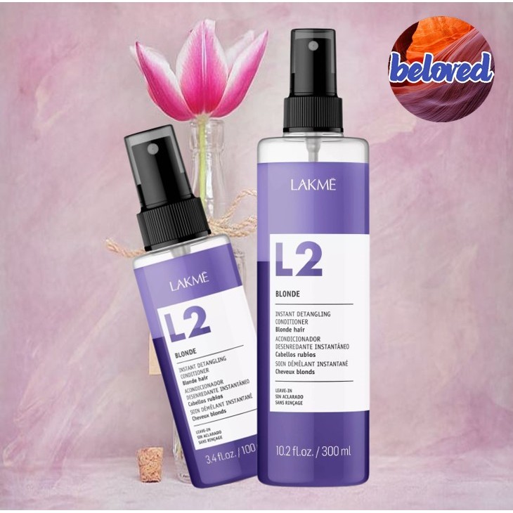 Lakme L2 Blonde 100/300 ml ครีมนวดผม ช่วยคลายผมหยิก บำรุงและเพิ่มความนุ่มสลวย เพิ่มความยืดหยุ่น เงางาม ลดผมชี้ฟู