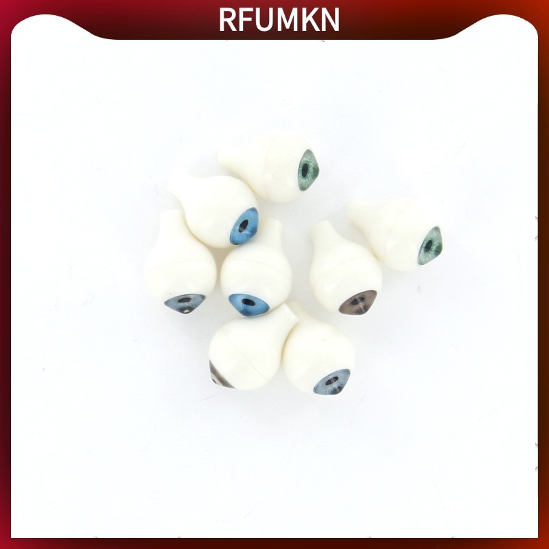 [rfumkn] 8 ชิ้น 14 มม.พลาสติกรอบอะคริลิคตา Eyeballs สําหรับตุ๊กตา DIY ทํา Accs