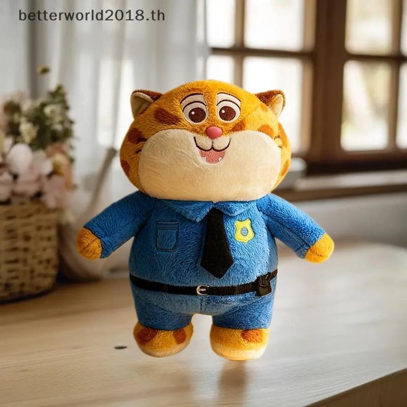 [bet] 1 ชิ้น 35/45 เซนติเมตร Nick Fox ตุ๊กตา Crazy Zootopia ตุ๊กตาเจ้าหน้าที่เสือดาวของขวัญวันเกิดเด