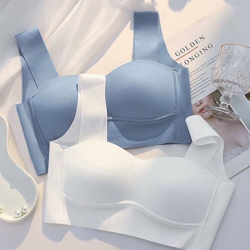 ท่อบนสไตล์ที่ไร้รอยต่อกีฬาชุดชั้นในสตรีบางสไตล์หน้าอกเล็ก ดัน-ขึ้น ด้านบนสนับสนุนหน้าอกใหญ่แสดงขนาดเล็กไม่มีแหวนเหล็กช