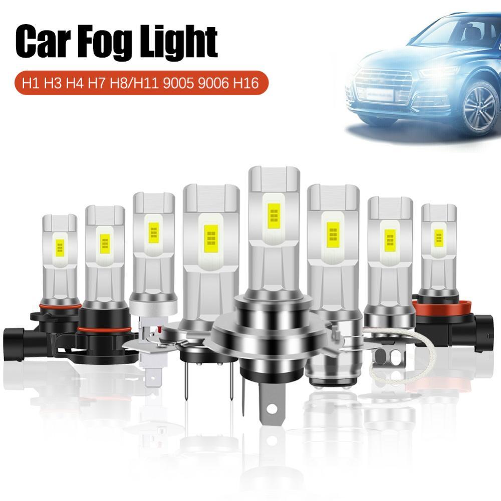 FOREVERGO 1PC 80W ไฟหน้ารถ H1 H3 H4 H7 H8/H11 9005 9006 H16 หลอดไฟ LED ไฟหน้า 1800LM CSP LED ชิปหลอด