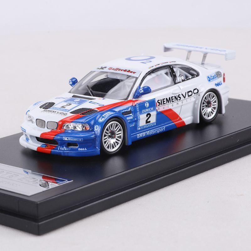 DCM 1: 64 BMW M3 GTR E46 Racing Alloy Car Model Collection เครื่องประดับคริสต์มาสของขวัญปีใหม่