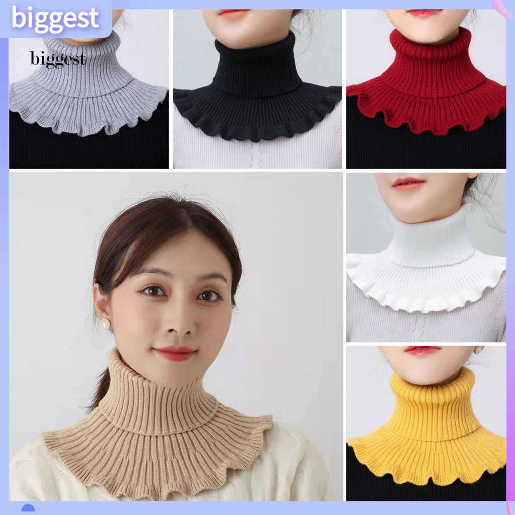 BGT สีทึบผ้าพันคอผ้าพันคอกํามะหยี่อบอุ่น อบอุ่น อบอุ่น อบอุ่นสบาย คอเต่าเสื้อกันหนาวถักผ้าพันคอรายละ