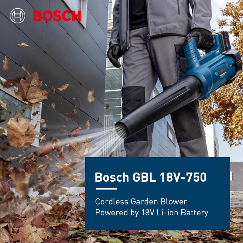 เครื่องเป่าลมไร้สายของ Bosch ขับเคลื่อนด้วยแบตเตอรี่ลิเธียมไอออน 18V