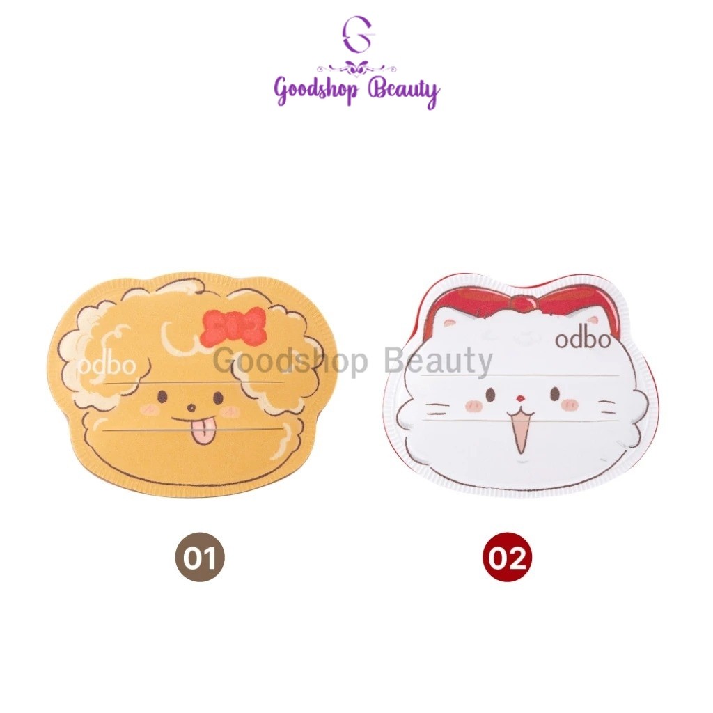 Odbo Fluffy Friends Air Cushion Puff od8084 พัฟคุชชั่น พัฟแต่งหน้าทรงน่ารัก