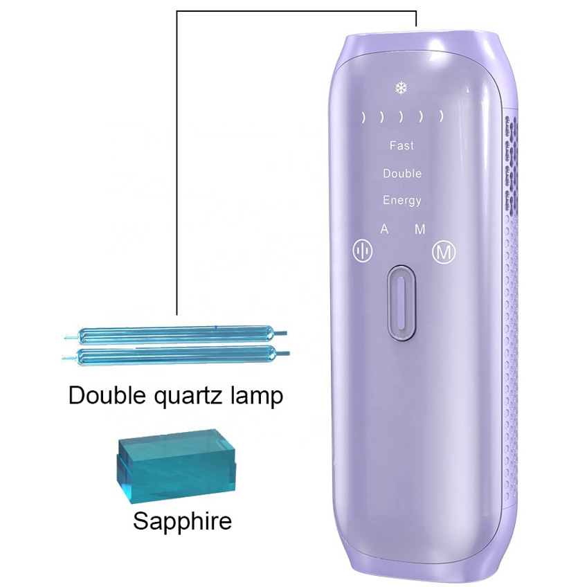 Best Personal Care อุปกรณ์ความงาม Lce Cooling Ipl อุปกรณ์กําจัดขนไฟคู่ Sapphire Laser Ipl เครื่อง