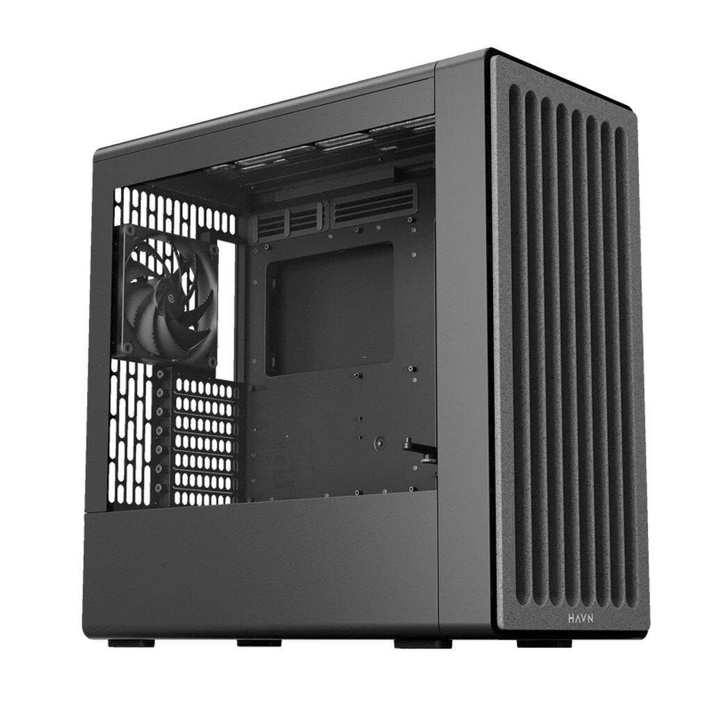 Case HAVN HS360 Flow Black Stone-Textured Front Panel E-ATX Mid-Tower
