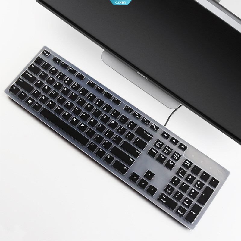 ซิลิโคนป้องกันแป้นพิมพ์กันฝุ่นสําหรับ Dell KB216T/P KM/WK636 - เข้ากันได้กับ Optiplex 5 All-in-One D