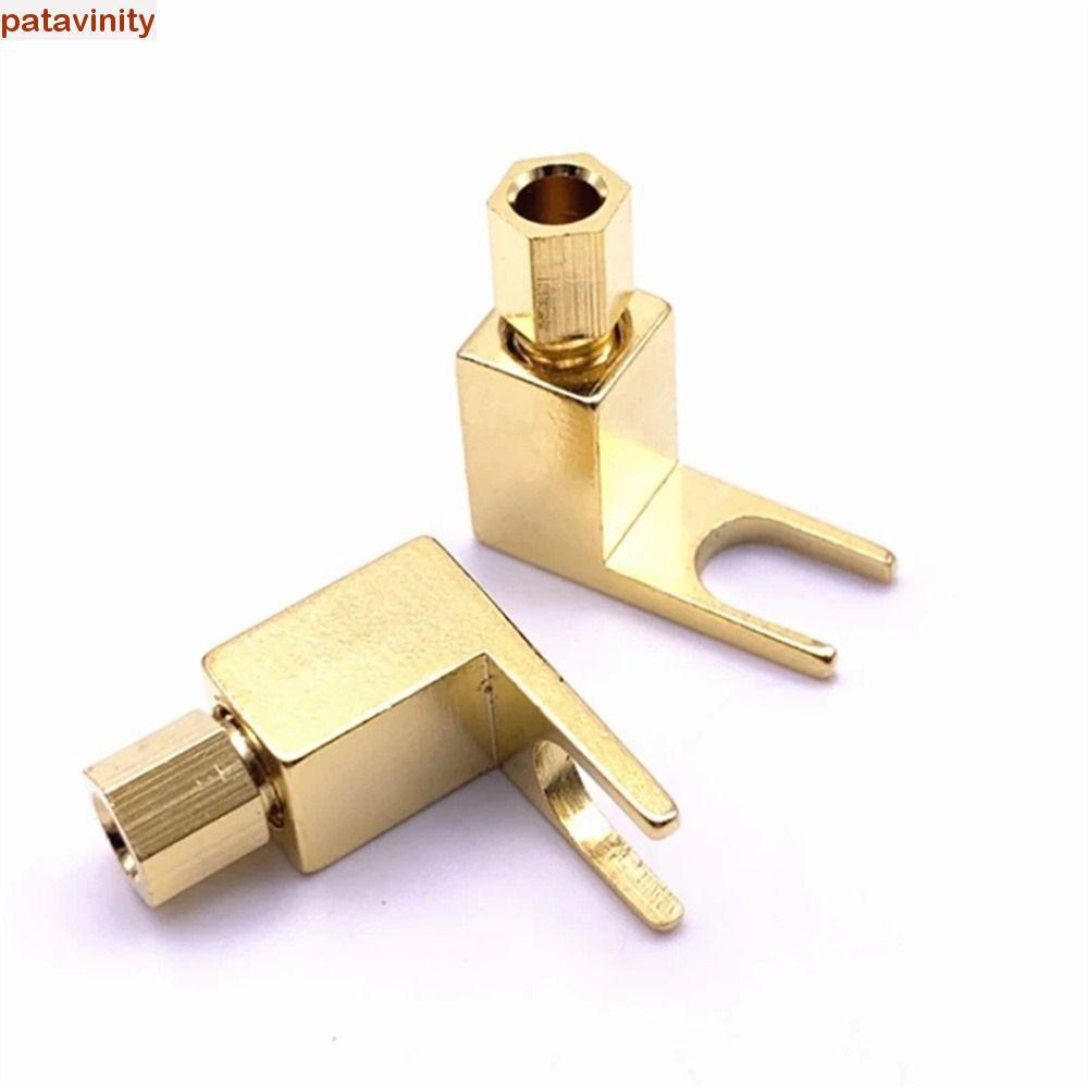 PATAVINITY U Spade Connector Banana Socket Spade Adapter Y Type Speaker 1 PC ปลั๊กจอบโลหะทนทาน