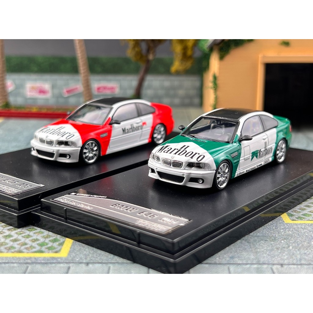 พร้อมสต็อก SW 1: 64 BMW BMW M3 CSL E46 โมเดลรถอัลลอยอาวุธถนน