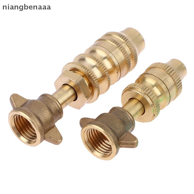 (niangbenaaa) การเกษตรทองเหลืองขีปนาวุธหัวฉีดตรง Jet + Mist ปรับหัวฉีดไฟฟ้า er แรงดันสูง ing ใหม่