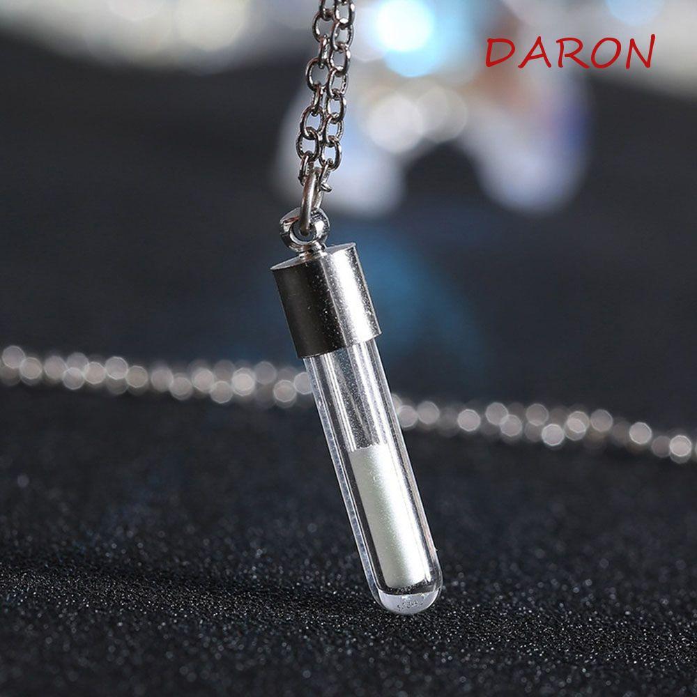 DARON สร้อยคอคริสต์มาส Vintage Vial ขวดเครื่องประดับขวดแก้ว