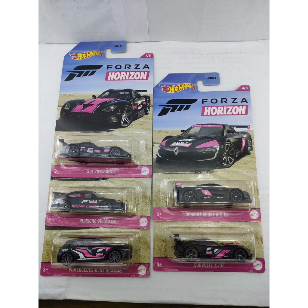 Hot Wheels Waste Horizon Series FORZA Extreme Racing Premium General Card, Cool Matte Black, All Bra