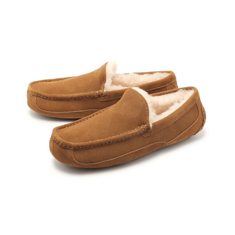 รองเท้า UGG Ascot สำหรับผู้ชาย ส้นพลาชุ่มดี สไตล์ญี่ปุ่น