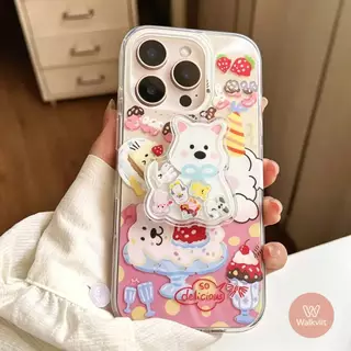 สำหรับ OPPO Reno 16F 15 15F 14 16 14F 4 13 13F 12 12F 11 11F 10 6 6z 5 5F 5z เคส IMD ลายสุนัขปาร์ตี้วันเกิด น่ารักสุดๆ
