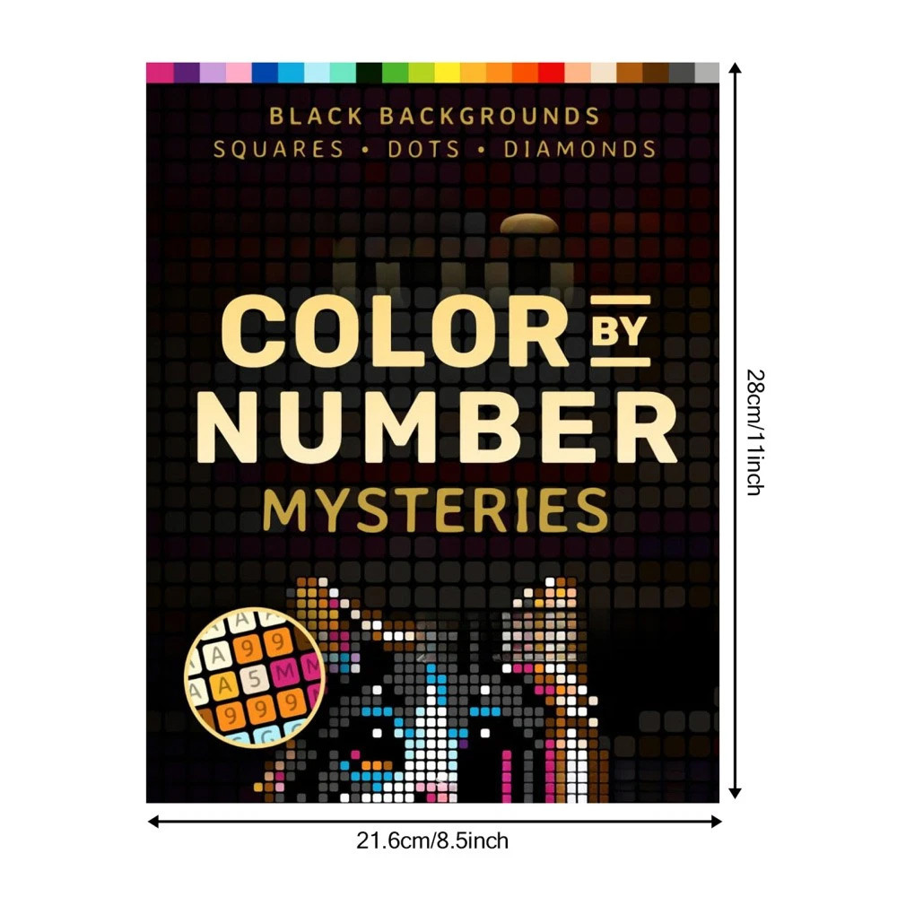 100 Color By Number Mysteries: A Coloring Book For Adults Relaxation And Wonder Dpression Picture Bo
