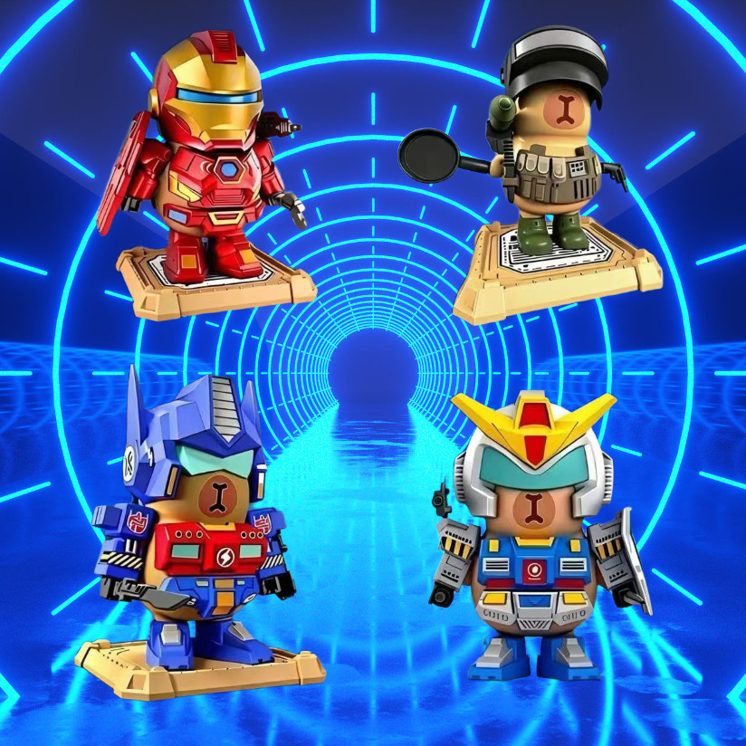 ของขวัญเครื่องประดับรุ่นไขมันจิม Iron Man Kapibara ของเล่นแม่เหล็ก Capybara Iron Dolphin Man