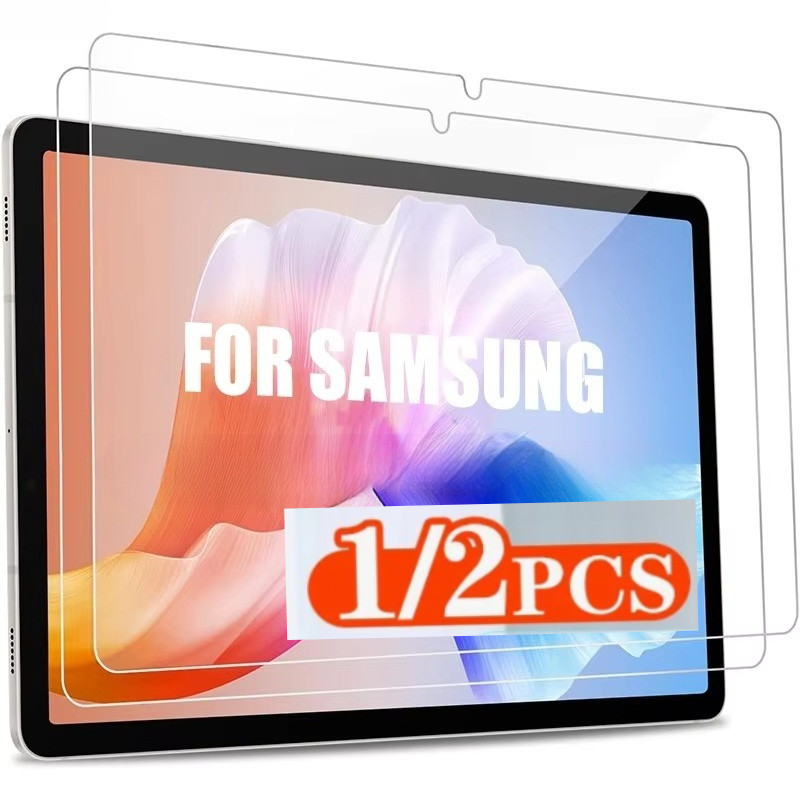1-2PCS ป้องกันหน้าจอสําหรับ Samsung Galaxy Tab s4 s3 s2 s Advanced2 Active 5 4 3 2 Pro 10.1 10.5 9.7 8.0 Bubble ฟรี HD Clear ฟิล์มกระจกนิรภัย