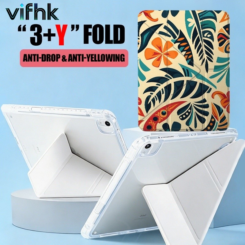 TRI Trifold + Y-Type Design, เคส Infinix TECNO คุณภาพดีที่สุด, พิมพ์สไตล์ Absrate เข้ากันได้กับ Infi