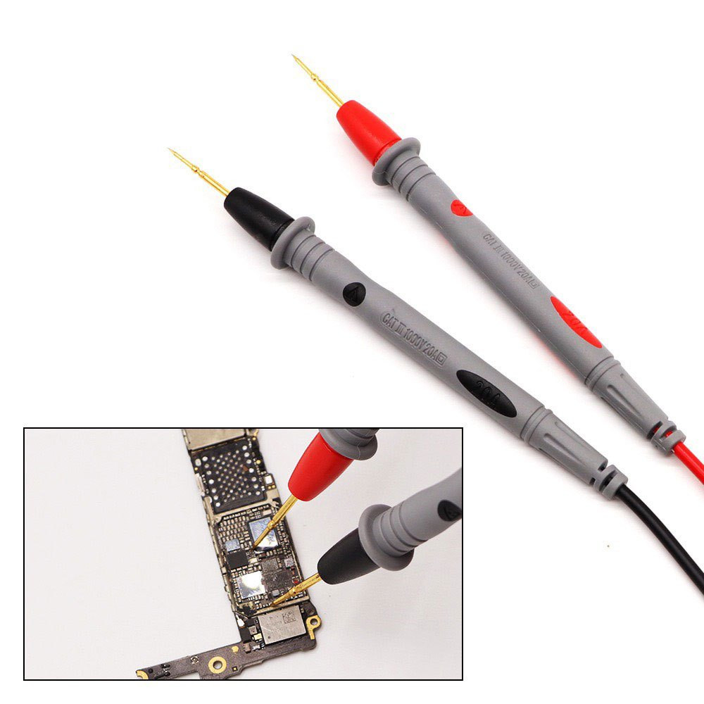 สายมิเตอร์ คู่ (ดำ-เเดง) แบบเข็มใหญ่ ปากกามัลติมิเตอร์ 1000V 10A อุปกรณ์เครื่องมือช่าง (XX160)