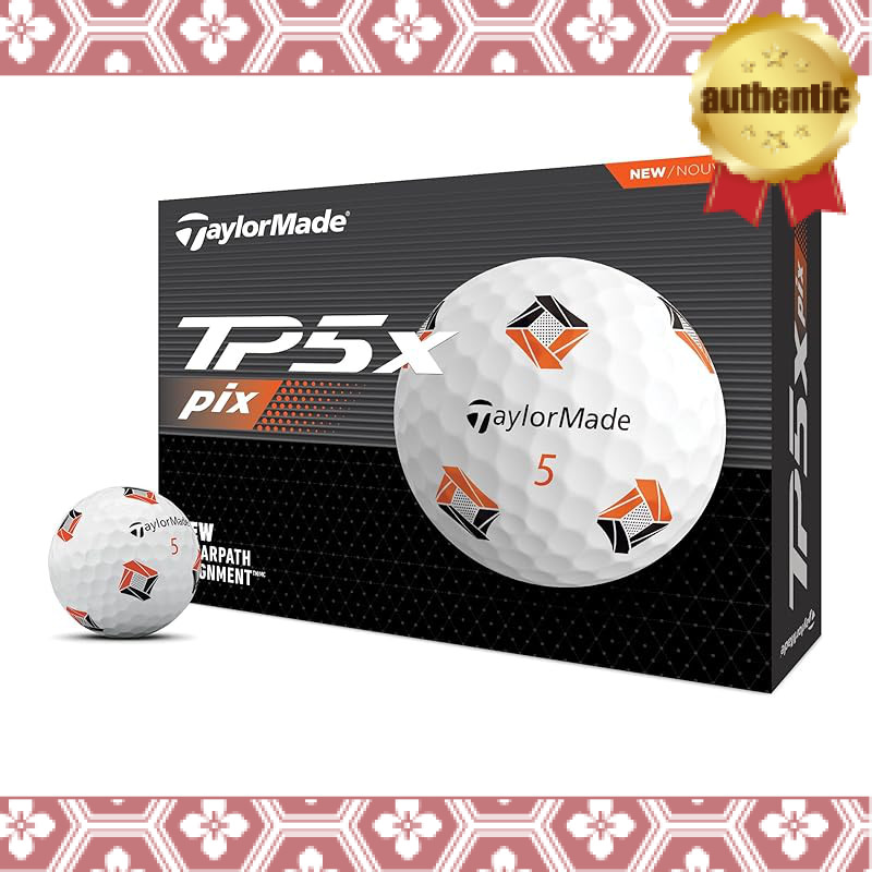 TaylorMade Men's TP5x PIX 3.0 Golf Balls - Multi-colored