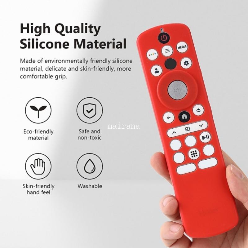 MT ที่แม่นยํา Fit ซิลิโคนสําหรับ HTRU33G Remote Case Full ปุ่ม Access โดยไม่ต้องกําจัดสําหรับใช้งานง่าย