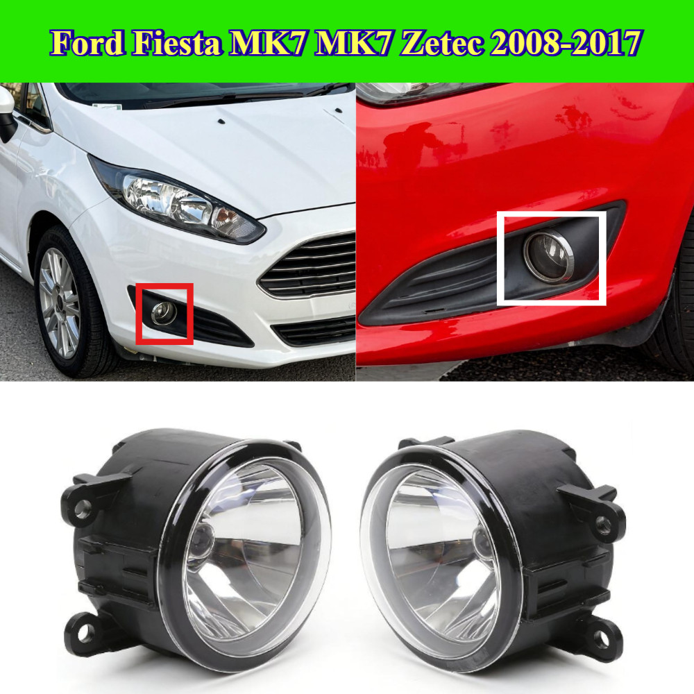 โคมไฟตัดหมอกหน้ากันชน มาพร้อมหลอดไฟ ใช้ได้กับ Ford Fiesta MK7 MK7 Zetec ปี2008-2017 Nissan Sentra แล