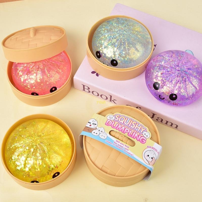 Youn Delicate Steaming Bun Slow Rebounding Squeeze ของเล่น Office Desk Compression ของเล่นที่สมบูรณ์แบบสําหรับตกแต่งโต๊ะและผ่อนคลาย