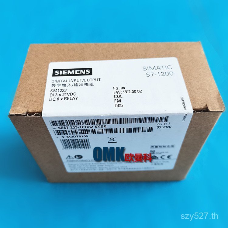 Siemens โมดูลอินพุตเอาต์พุต 6ES7223-1PH32-0XB0DQ8 ดิจิตอล DI8PLC Controller 0FIP