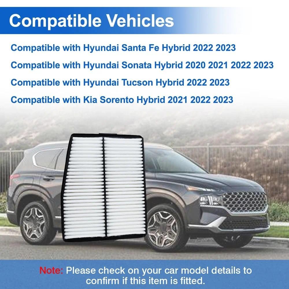 1 Pc สําหรับ Hyundai Sonata Hybrid 2020 2021 2022 2023 เครื่องยนต์รถกรองอากาศ 28113-L5100 28113-P040