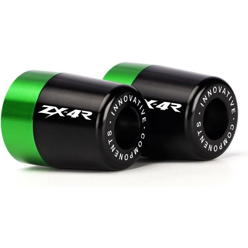 Handle Bar Ends Hand Grips Plug Caps ใช้งานร่วมกับ K.awasaki Ninja ZX4R 2023 2024 2025 | แผ่นรองสมดุ
