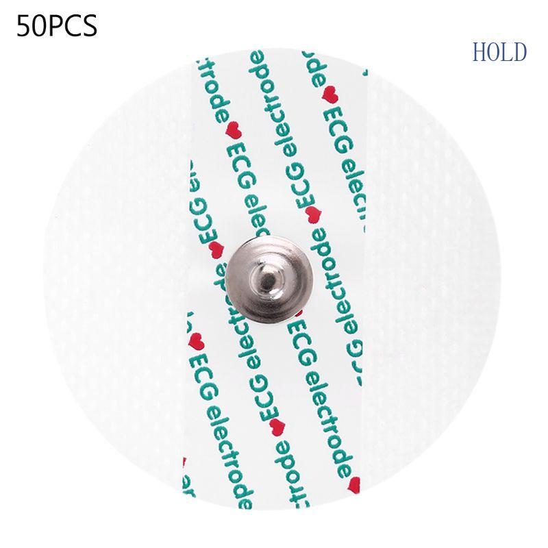 ฤดูร้อน 50 ชิ้น ECG EKG Electrodes Heart Monitor แผ่นอิเล็กโทรดแบบใช้แล้วทิ้งสําหรับเครื่อง ECG