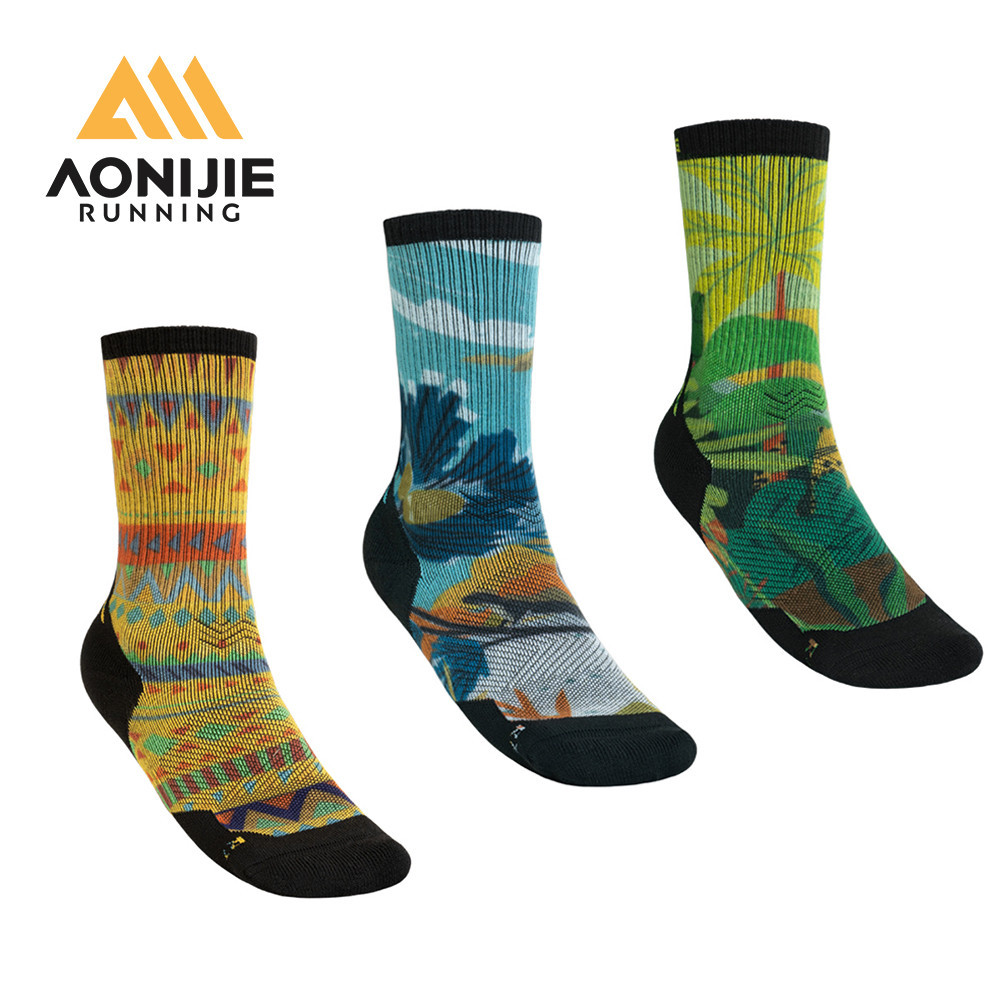 AONIJIE E4847 Merino Wool Socks for Off road running, hiking, mountaineering, marathon
