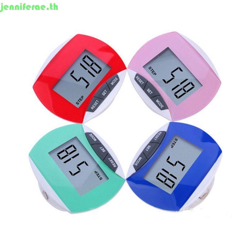 Jenniferae LCD Digital Pedometer Running Step เดิน Calorie Counter ระยะทางฟิตเนส 0 99999 ขั้นตอน 0 9