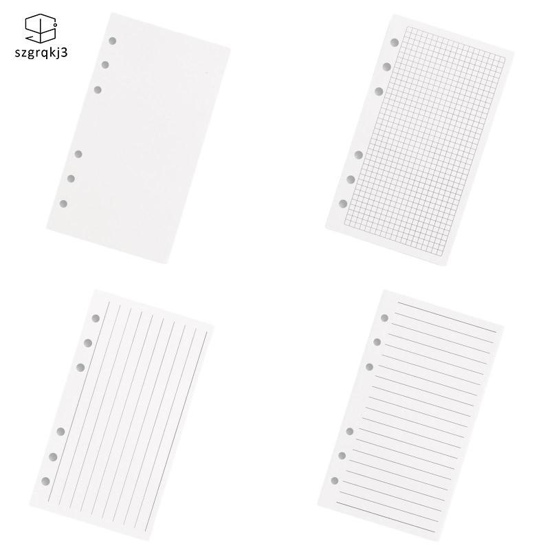 [szgrqkj3] A6 กระดาษเติม 6 หลุม Binder เติมกระดาษหลวม Journal แทรกสําหรับวางแผนส่วนบุคคลวารสาร Class