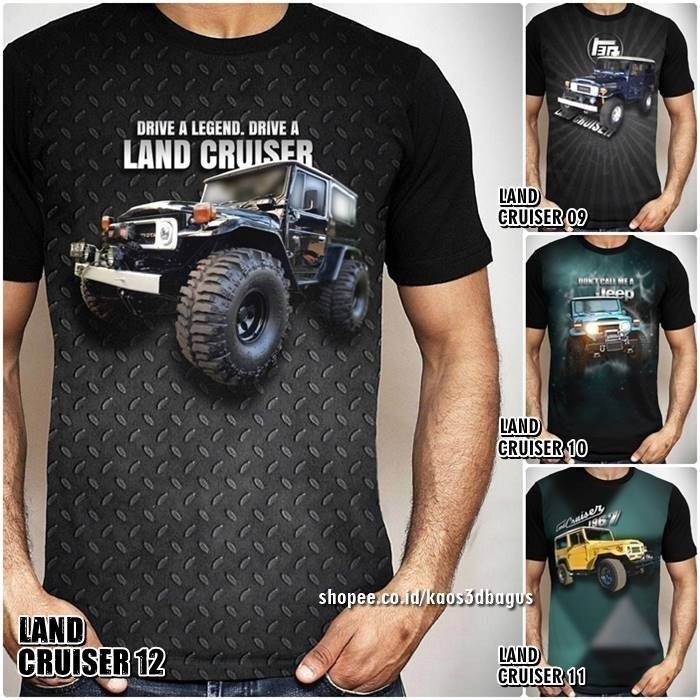 FJ40 2025 แฟชั่น Land Cruiser OFFROAD HARDTOP เสื้อยืดรถ [UNK] เสื้อยืด TOYOTA Land Cruiser อินโดนีเ