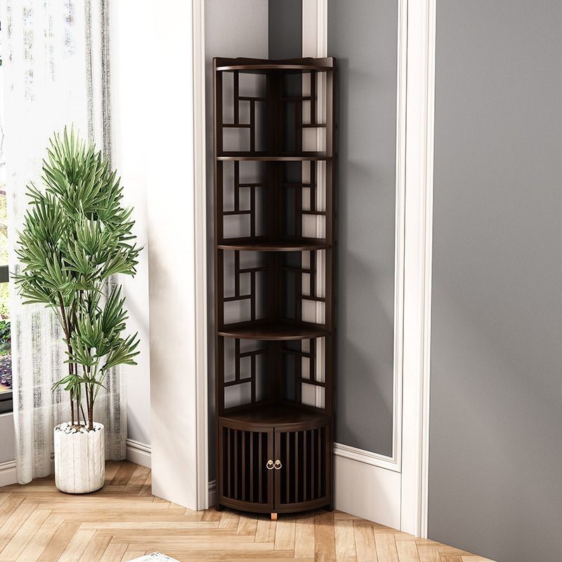 Bookshelf 5Layers-Corner Cabinet Space-saving Home Storage rack decor cabinet Showcase wine cabinet 
