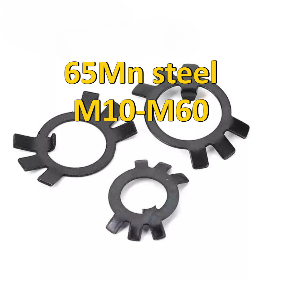 ปะเก็นตรวจสอบสีดําหยุดปะเก็นเหล็กสีดําหกกรงเล็บกษัตริย์ล็อคแผ่นM10-M60 JSK-MB