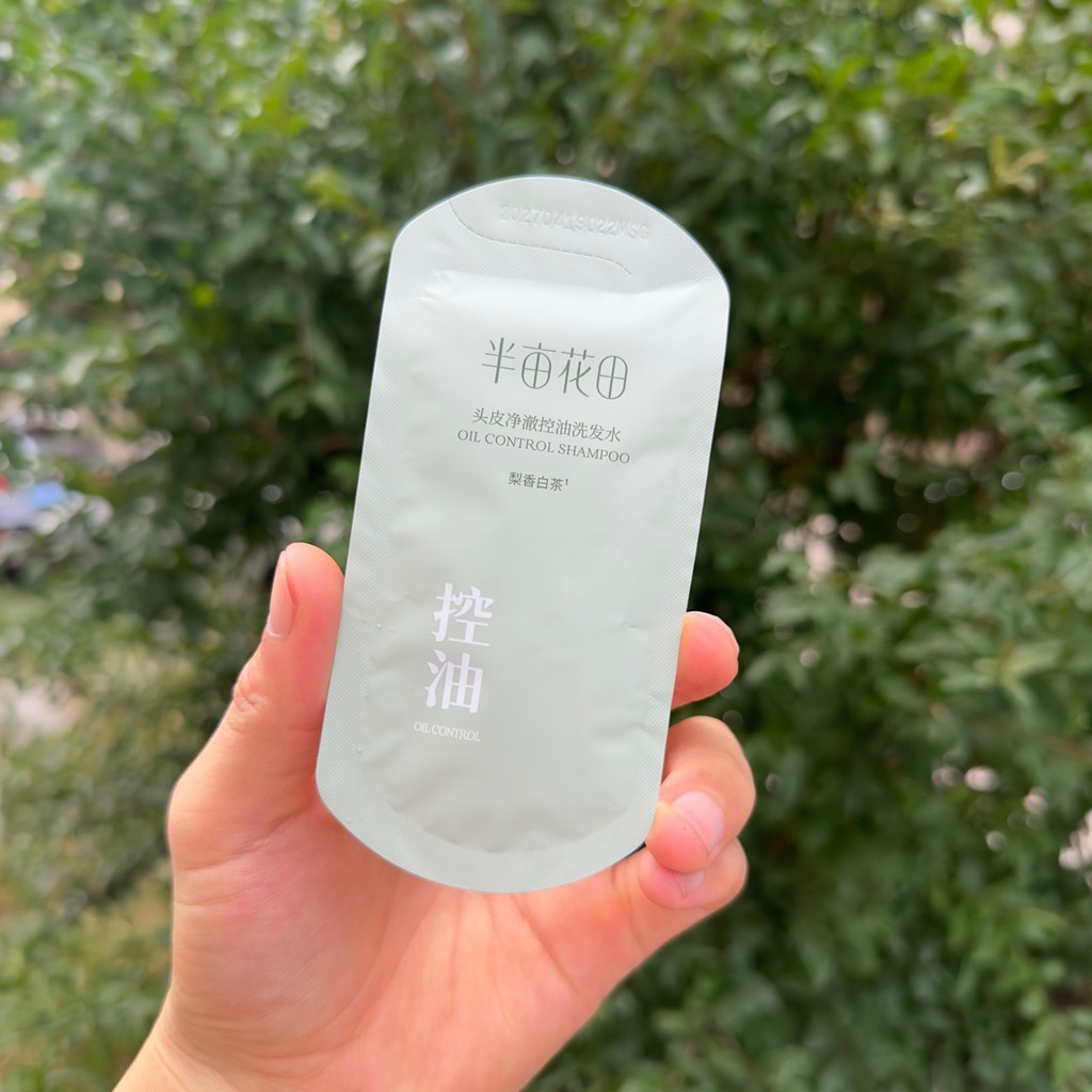 8 ️ ⃣ Half Acre MOU แชมพูทุ่งดอกไม้ตัวอย่างสบู่โสมขมควบคุมน้ํามันนุ่มป้องกันรังแค 25.12.12