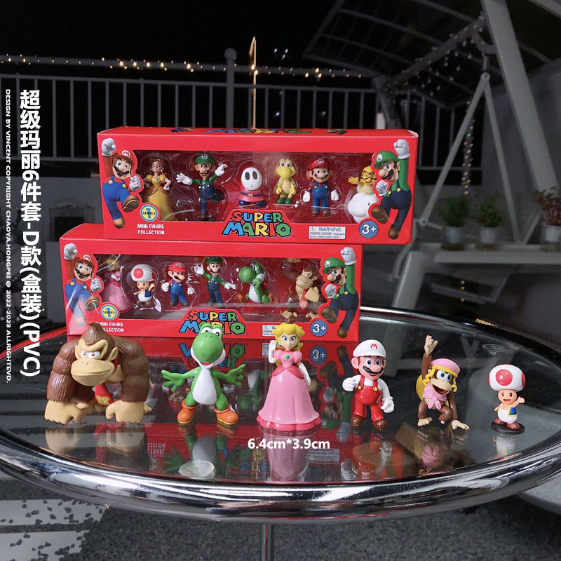 My Mystery Box ยอดนิยม Super Mario 6 Mario Ruby Green Treasure Mushroom Game Series รูปตุ๊กตา yy2512