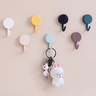 30PCS ตะขอแขวนติดผนัง หลากหลายสี