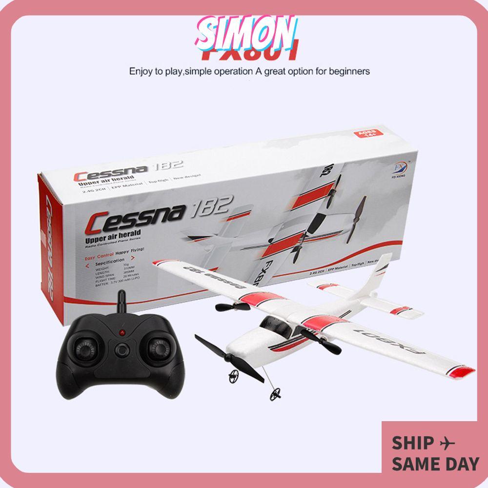 SIMON สําหรับ Cessna 182 FX801 เครื่องบินของเล่นเด็กของขวัญ 2CH ปีกคงที่ EPP โฟม RC เครื่องร่อน