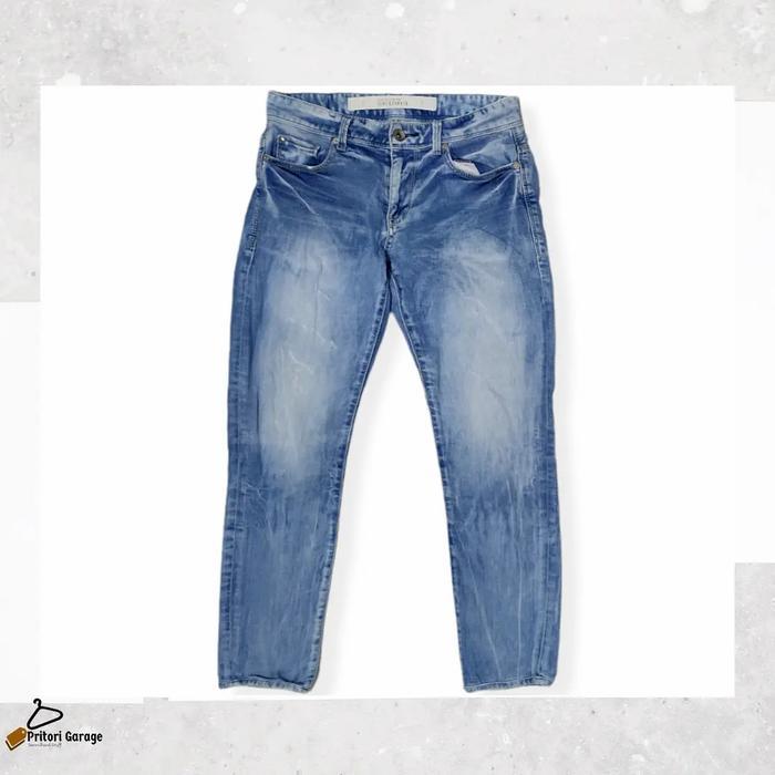 Soft Ankle Jeans Dry Denim TBJ Nearby Skinny Light Blue Acid Wash 30