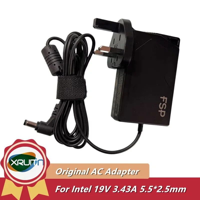 ใหม่ Original FSP 19V 3.43A AC Power Adapter Charger สําหรับ Intel NUC NUC7i3BNH FSP065-10AABA Mini 
