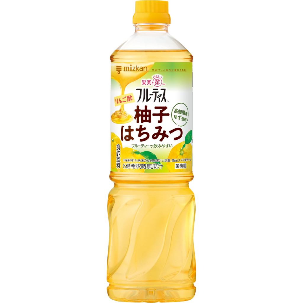 Mizkan Commercial Fruitis Apple Vinegar Yuzu Honey 1000ml (6x Concentrated Type) Drinking Vinegar