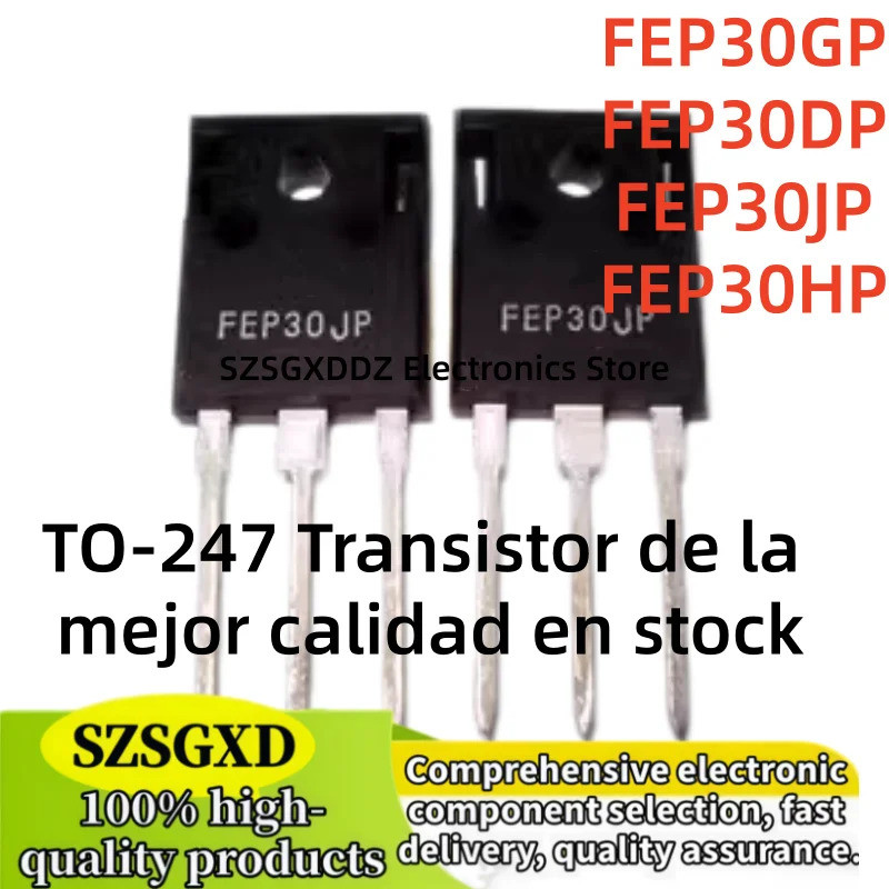 5 ชิ้น FEP30DP FEP30JP FEP30GP FEP30HP TO-247 ทรานซิสเตอร์เอฟเฟกต์ภาคสนาม